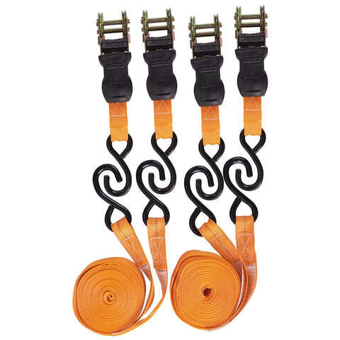 Sangles d'arrimage à cliquet 4pcs