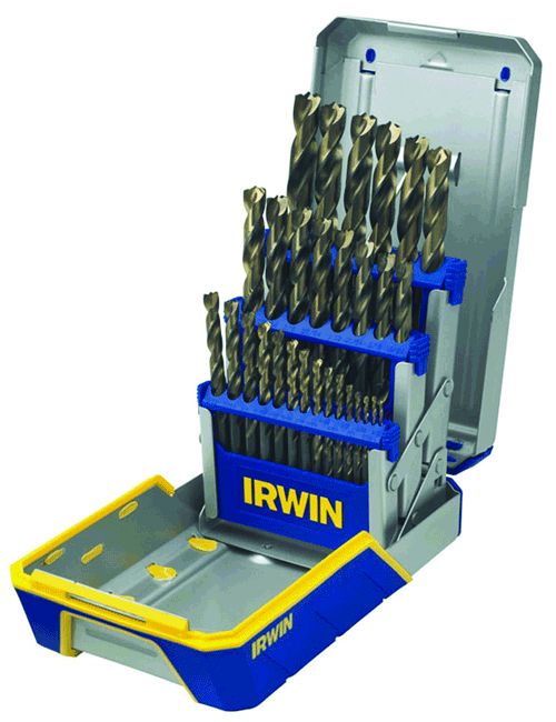 Jeu De 29 Forets Et Embouts Pas à Pas Cobalt M42 Drill Hog® - Garantie Jeu De 29 Forets Et Embouts Pas à Pas Cobalt M42 Drill Hog® - Garantie